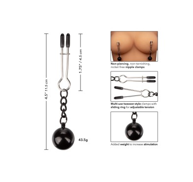 Weighted Tweezer NippleClamps Metal